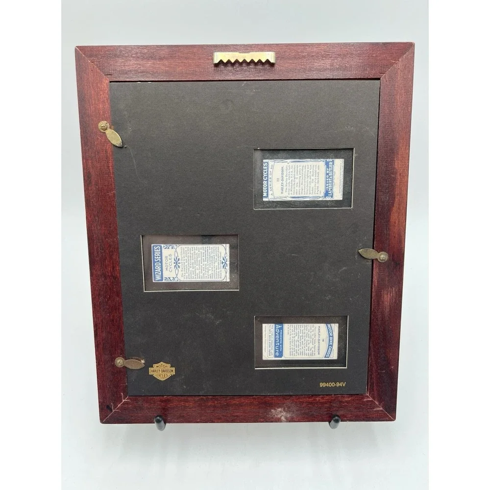 Vintage Harley Davidson Early Tobacco Card Framed Display 99400-94V‎